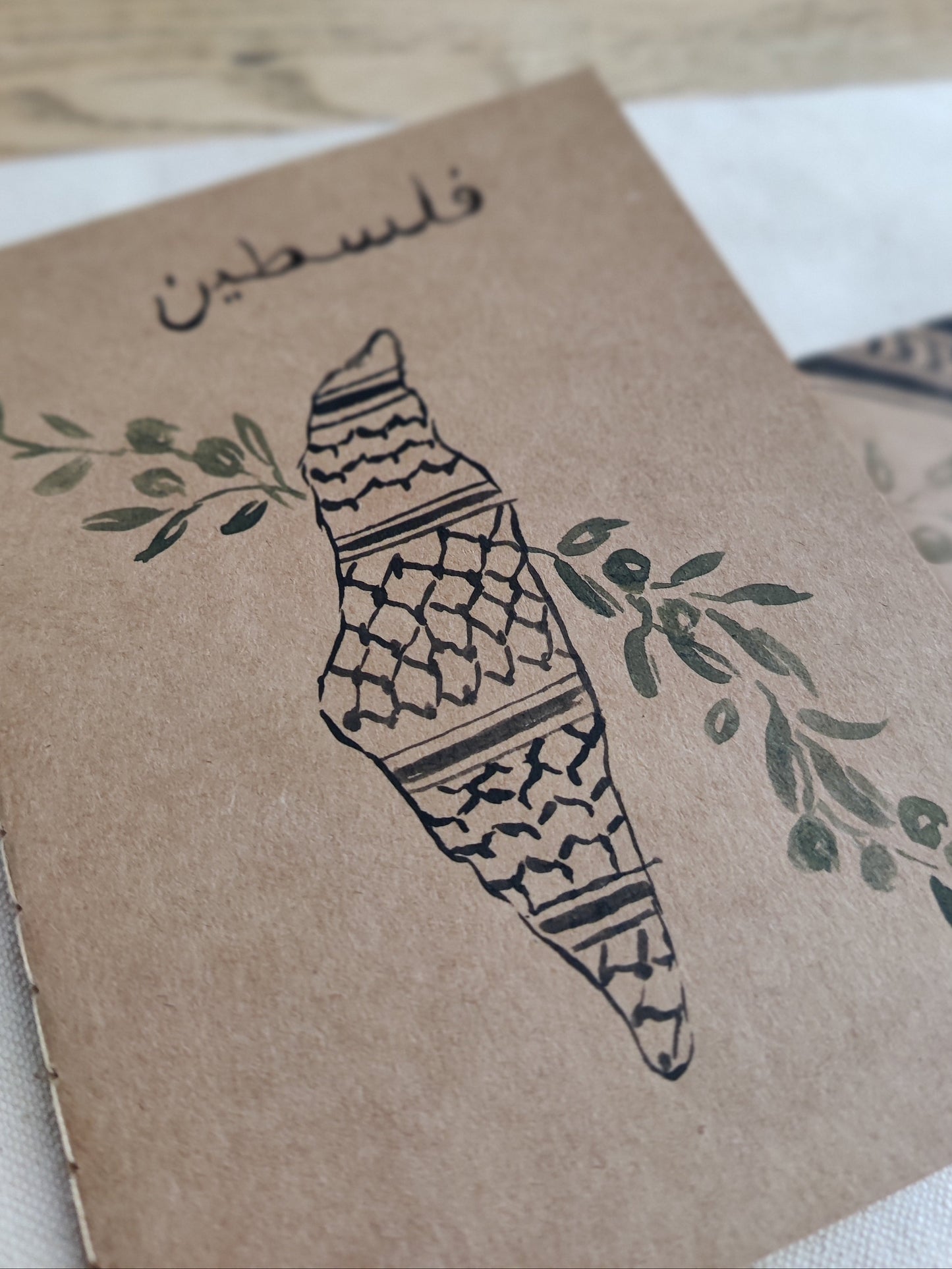 Carnets Palestine - Peints à la main ✦ Pièce unique