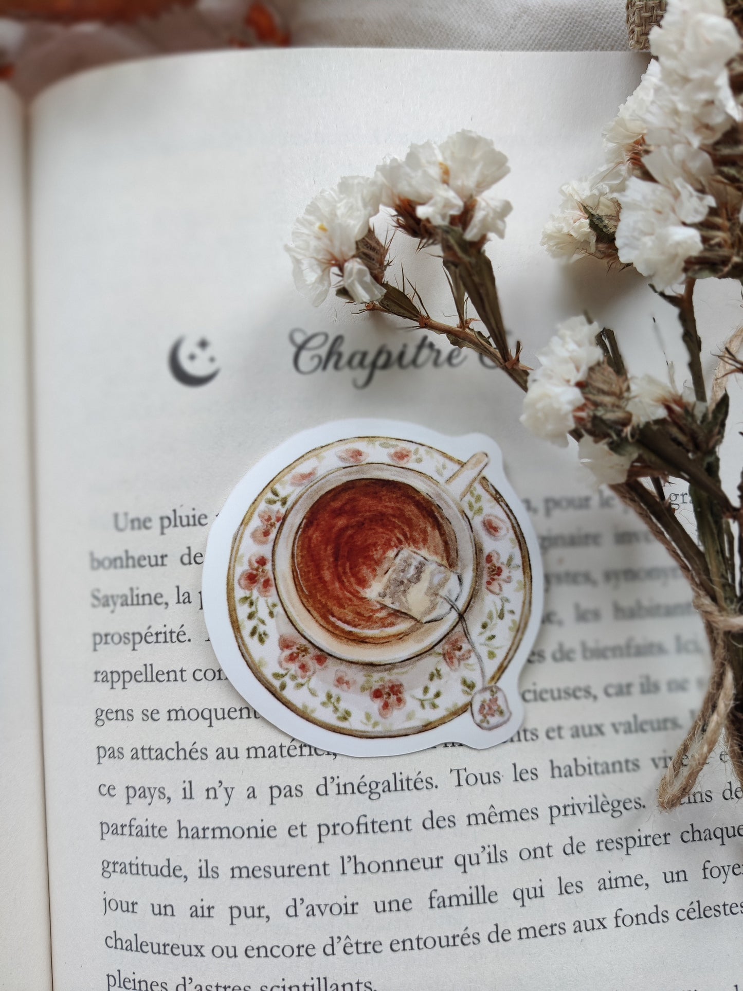 Maxi sticker « Le temps d’une tasse de thé »