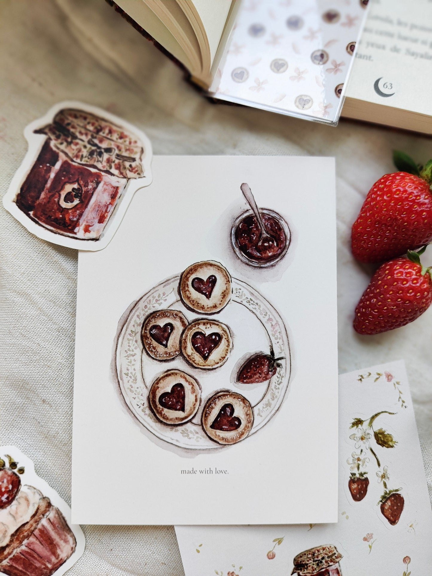 Ecrin « Un bonheur, les fraises »