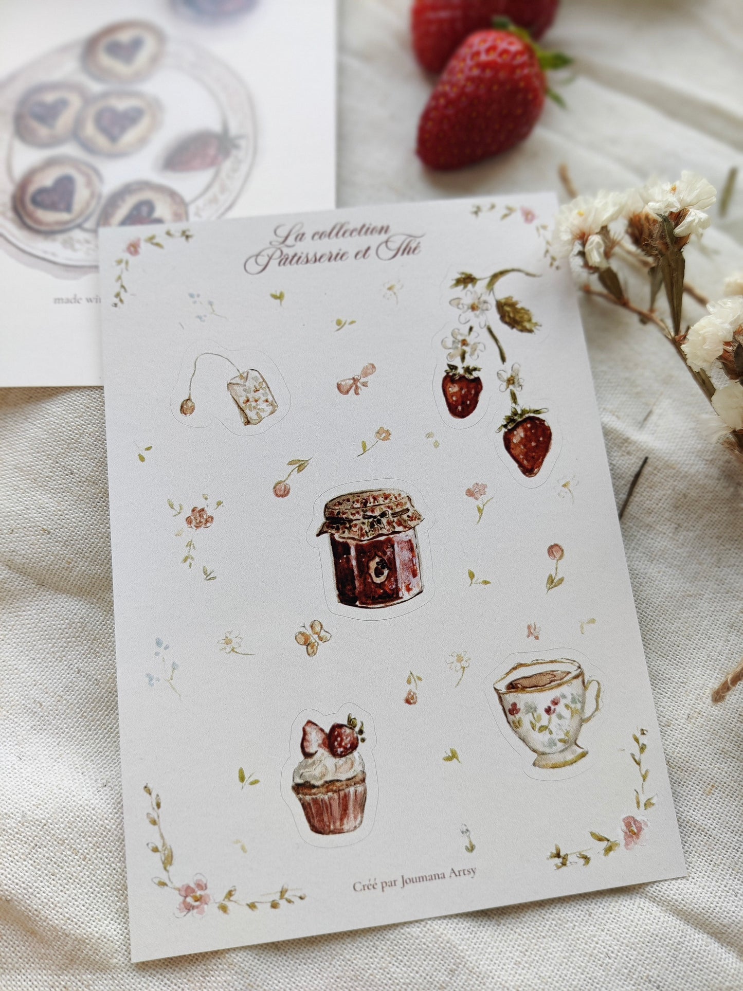 Ecrin « Un bonheur, les fraises »