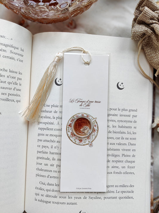 Marque-page « Le temps d’une tasse de thé »